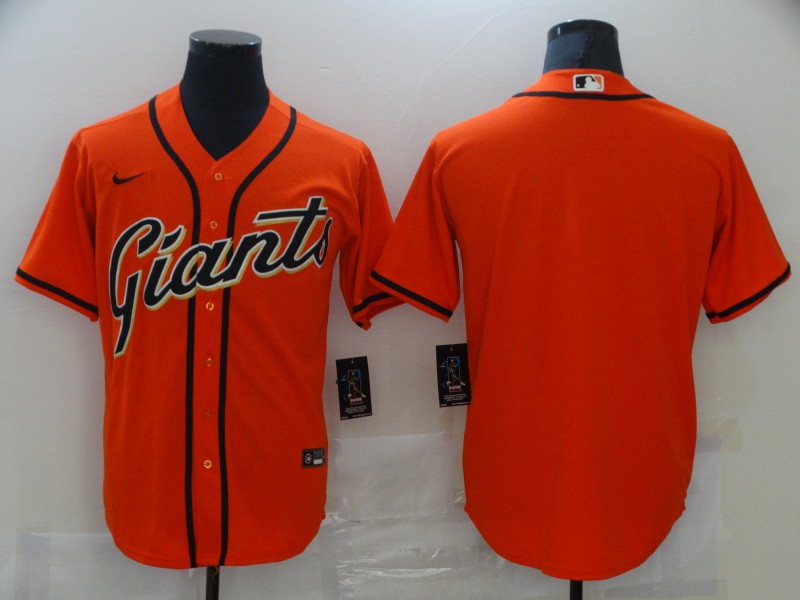 Men's San Francisco Giants Orange Blank Jersey